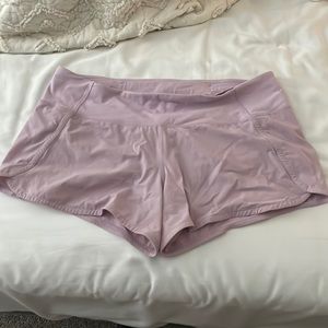 Lulu Lemon light purple shorts, never worn